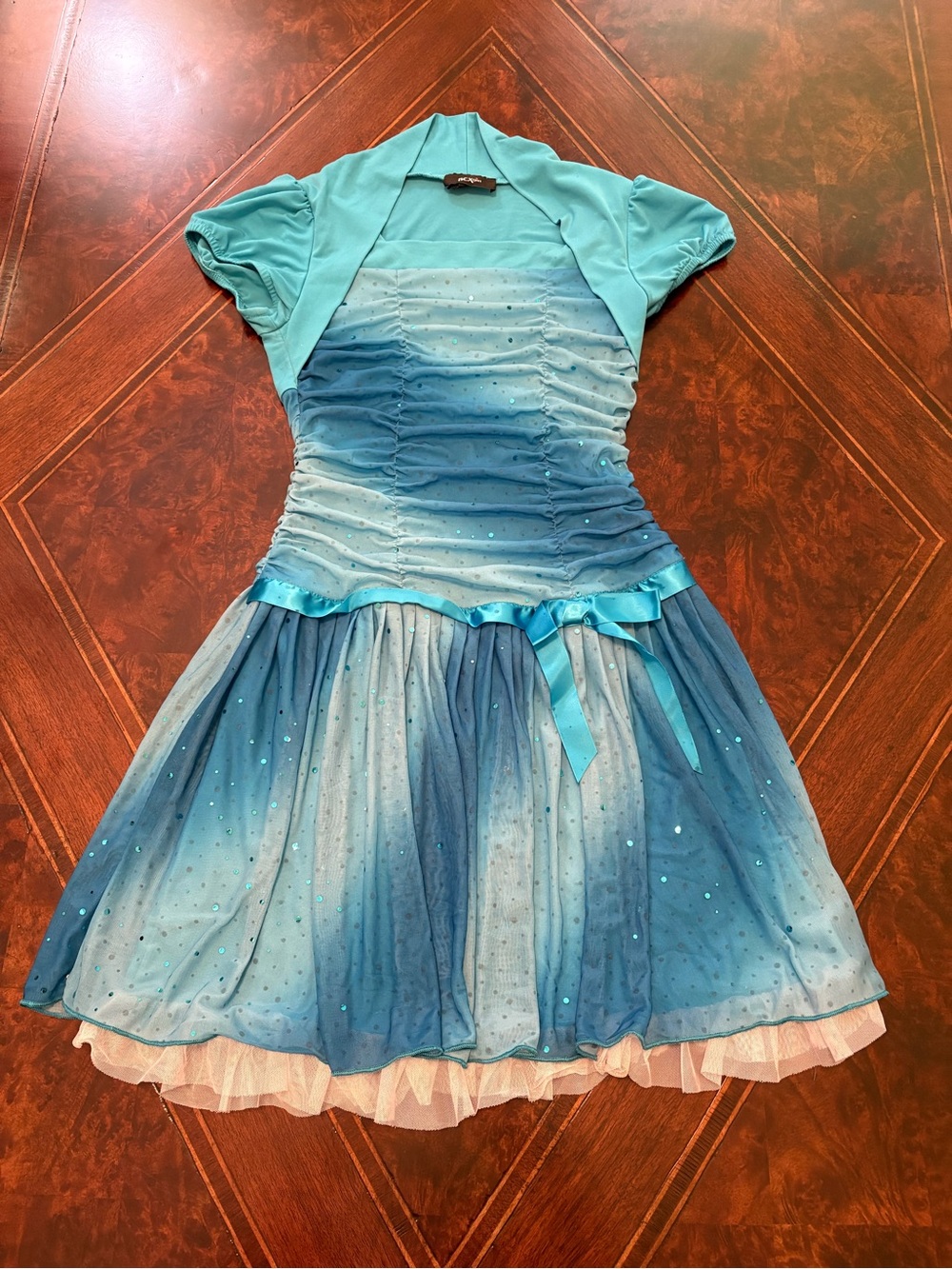 Girls' Blue Sparkle Dress Size 16
